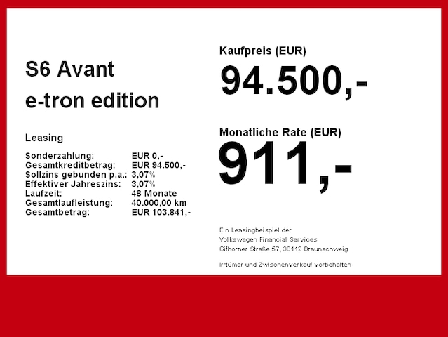 Audi A6 e-tron Avant Quattro