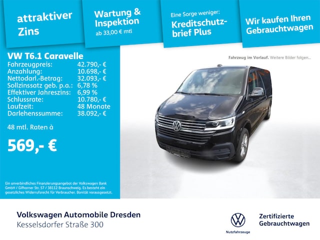 Volkswagen Caravelle Comfortline Lang T6