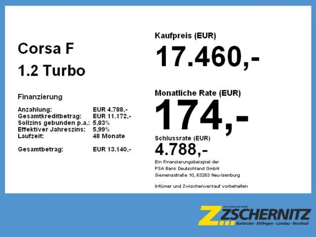 Opel Corsa 1.2 Turbo GS-Line Grand Sport Turbo