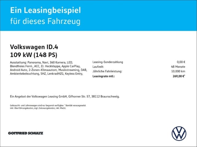 Volkswagen ID.4 52 KWh Pure