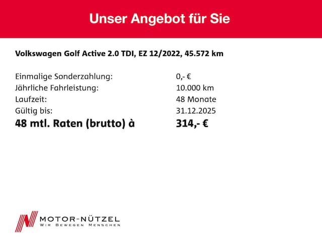 Volkswagen Golf 2.0 TDI DSG Golf VIII