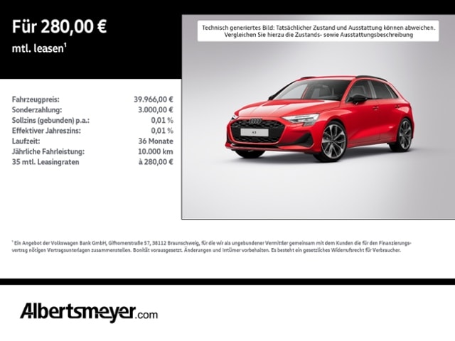 Audi A3 35 TDI S-Tronic Sportback