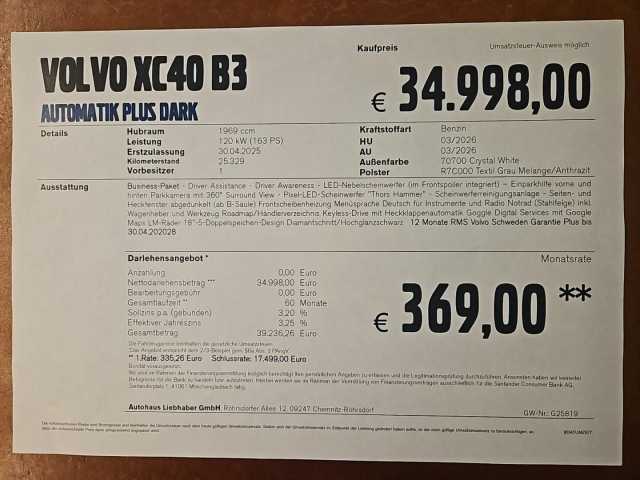 Volvo XC40 Dark Plus