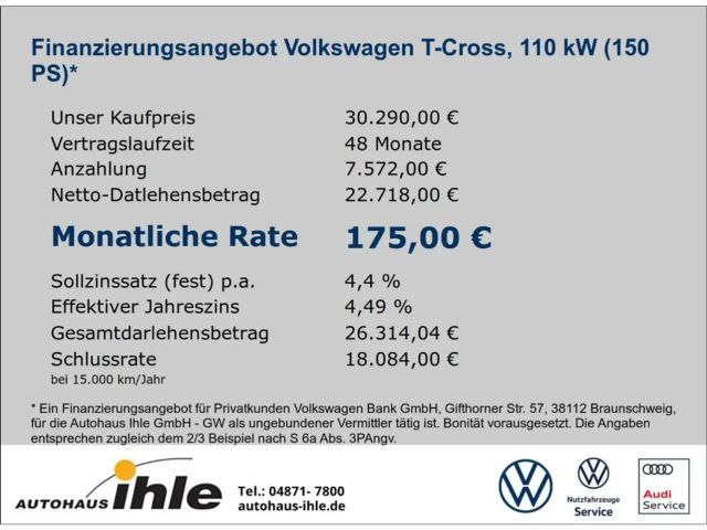 Volkswagen T-Cross DSG IQ.Drive R-Line