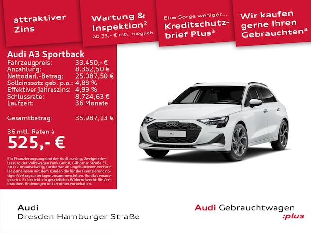 Audi A3 30 TDI Sportback