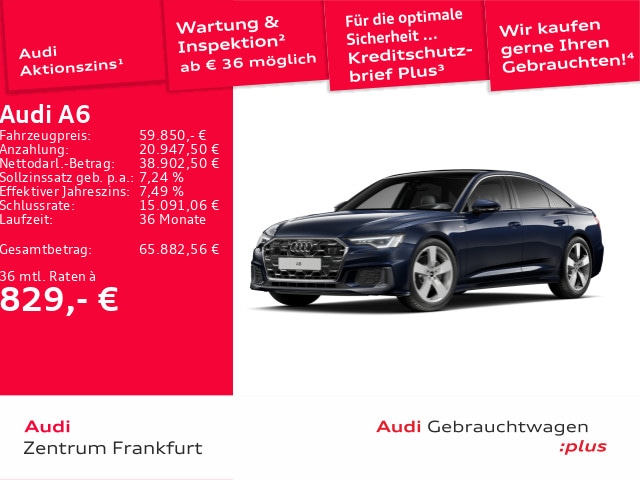 Audi A6 50 TDI Quattro S-Line Sedan