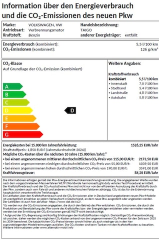 Volkswagen Taigo 1.0 TSI Plus