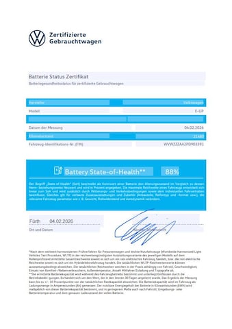 Volkswagen e-up! Plus Style