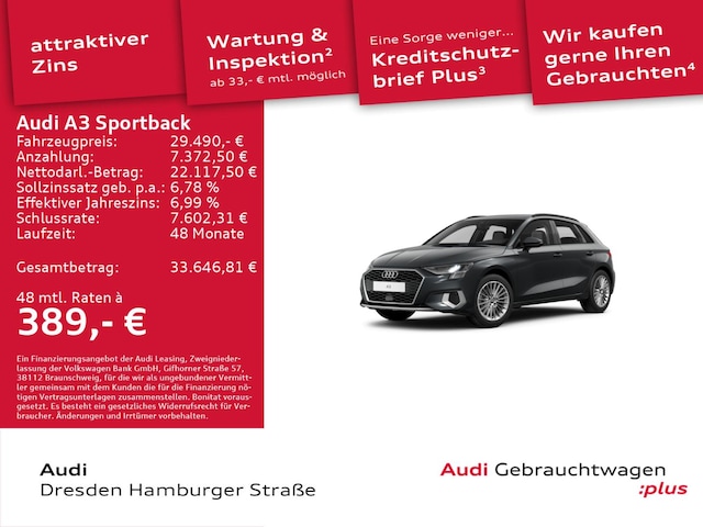 Audi A3 30 TDI S-Tronic Sportback