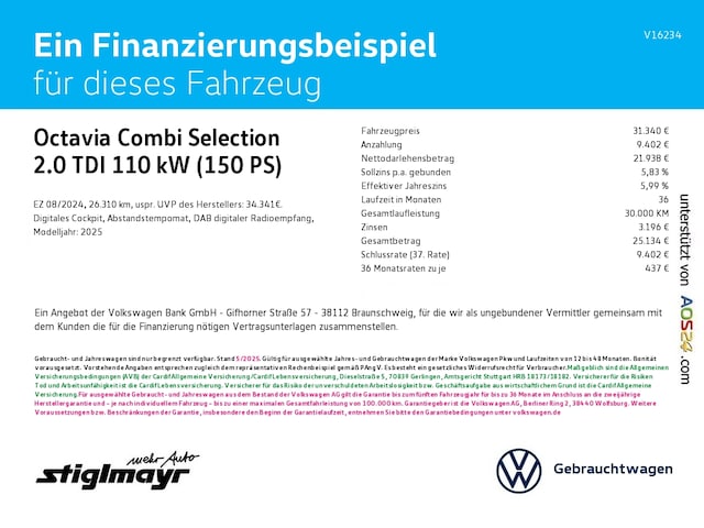 Skoda Octavia 2.0 TDI Combi Selection