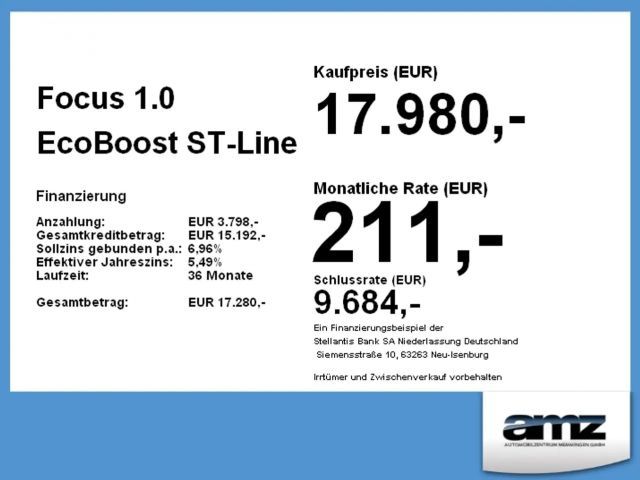 Ford Focus EcoBoost ST Line