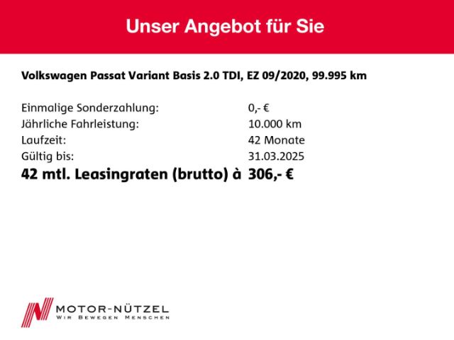 Volkswagen Passat 2.0 TDI DSG Variant