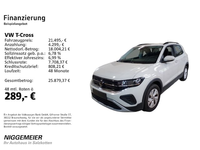 Volkswagen T-Cross 1.0 TSI Life