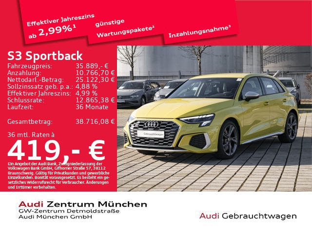 Audi S3 Quattro S-Tronic Sportback