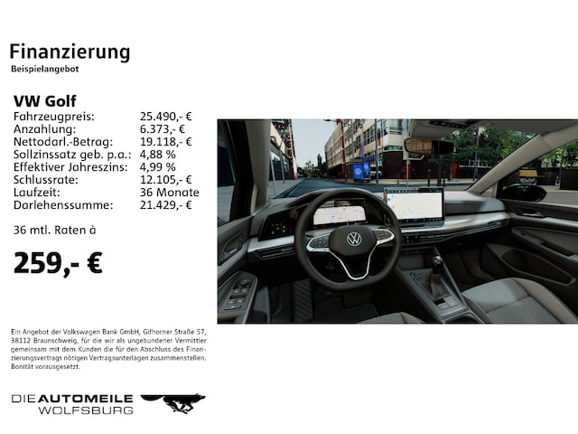 Volkswagen Golf 1.5 TSI Golf VIII Life