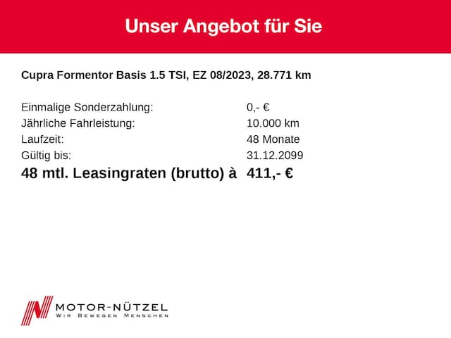 Cupra Formentor 1.5 TSI DSG