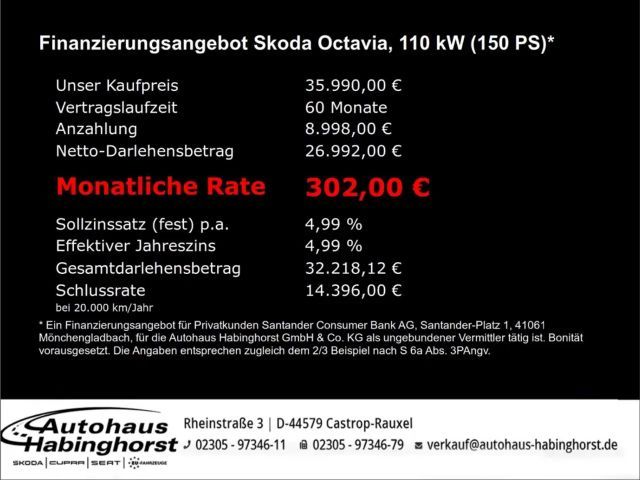 Skoda Octavia 2.0 TDI Combi Selection iV