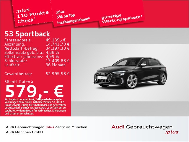 Audi S3 Quattro S-Tronic Sportback