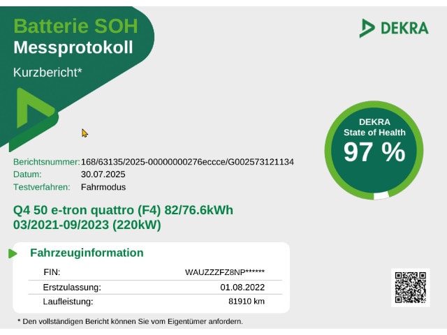Audi Q4 e-tron 50 Quattro Sportback
