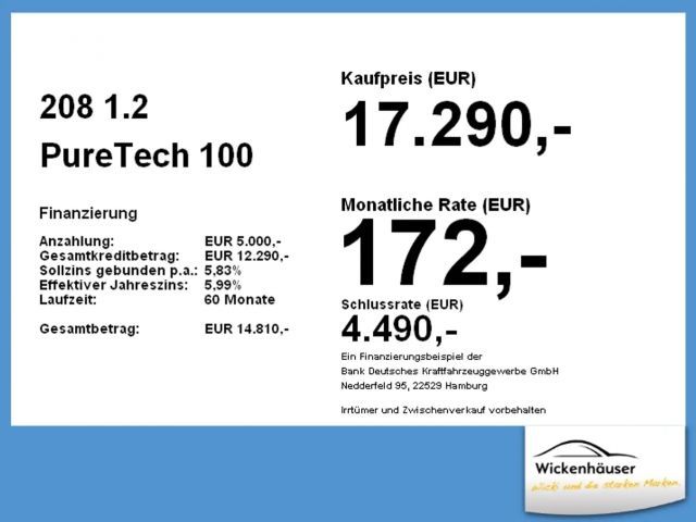 Peugeot 208 Active Pack PureTech