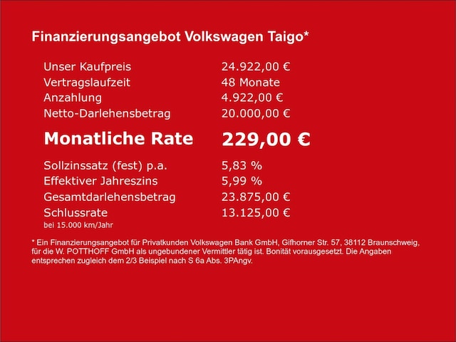Volkswagen Taigo 1.5 TSI DSG Style