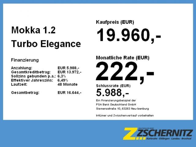 Opel Mokka 1.2 Turbo Elegance Turbo