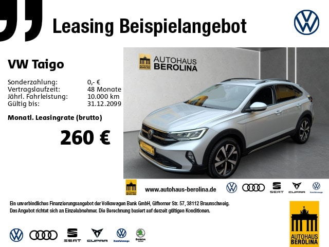 Volkswagen Taigo 1.0 TSI DSG Life