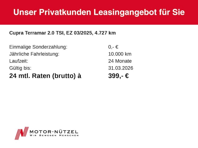 Cupra Terramar 2.0 TSI