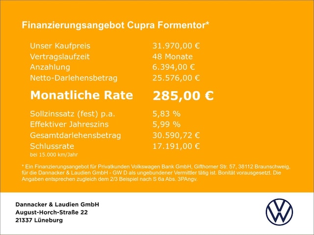 Cupra Formentor 2.0 TSI 4Drive VZ