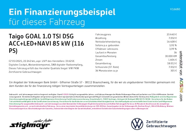 Volkswagen Taigo 1.0 TSI DSG