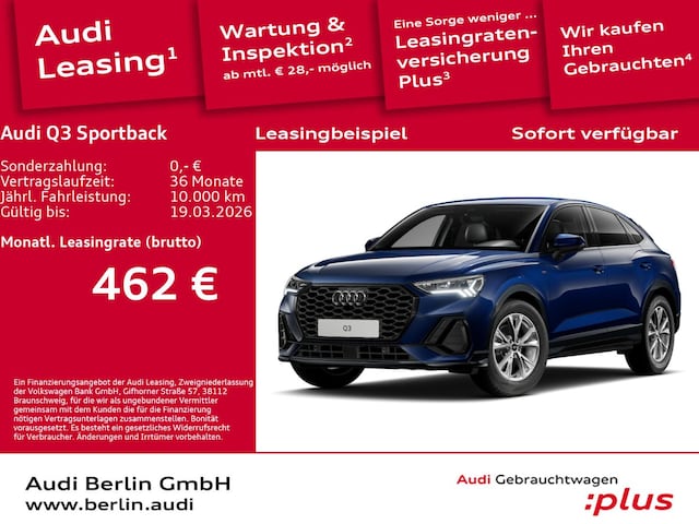 Audi Q3 35 TFSI S-Line S-Tronic Sportback