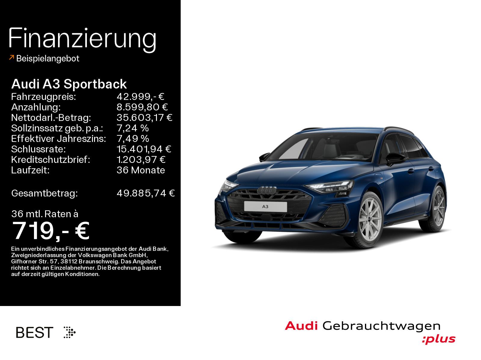 Audi A3 Hybride S-Line Sedan Sportback