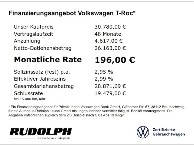 Volkswagen T-Roc 1.5 TSI DSG Style