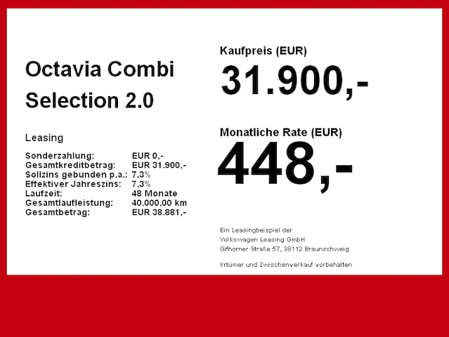 Skoda Octavia 2.0 TDI Combi