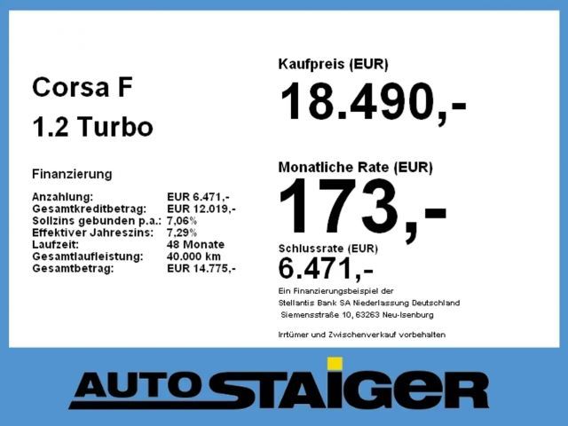 Opel Corsa 1.2 Turbo GS-Line Grand Sport Turbo