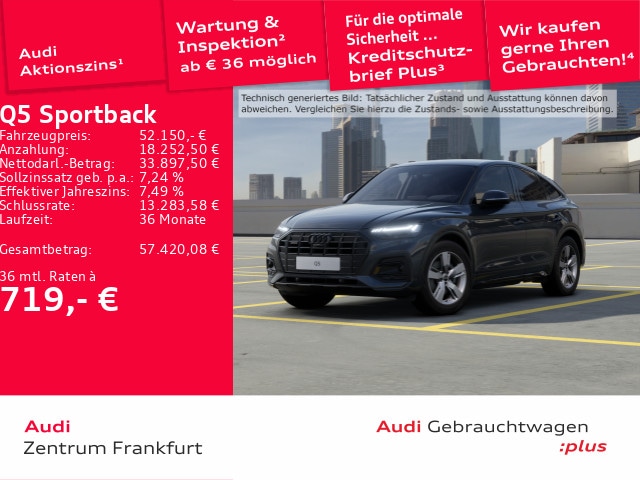 Audi Q5 45 TFSI Quattro S-Tronic Sportback