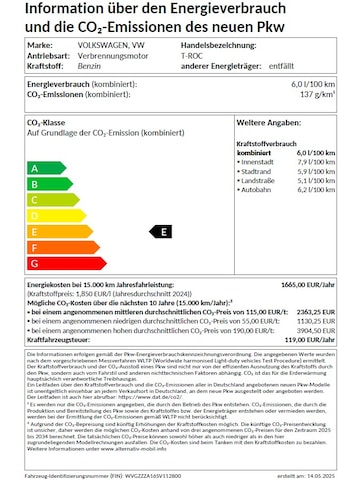 Volkswagen T-Roc 1.5 TSI DSG Life