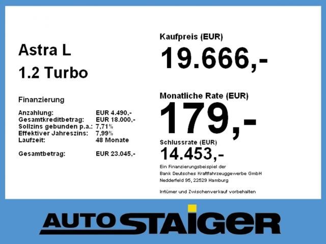 Opel Astra 1.2 Turbo Elegance Turbo