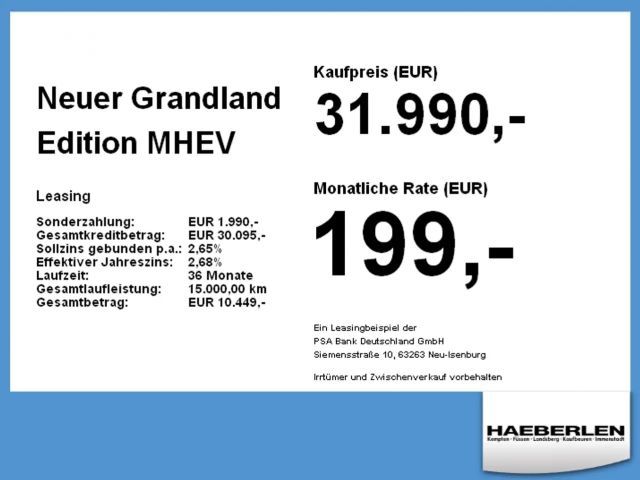 Opel Grandland X Edition