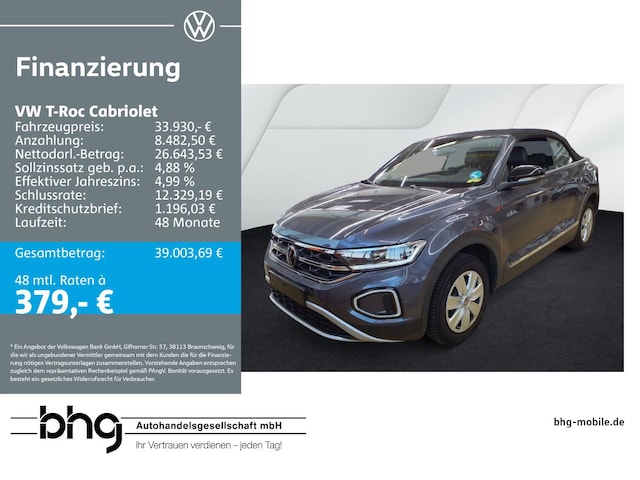 Volkswagen T-Roc 1.5 TSI Cabriolet DSG
