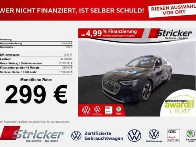 Audi e-tron 50 S-Line Sportback
