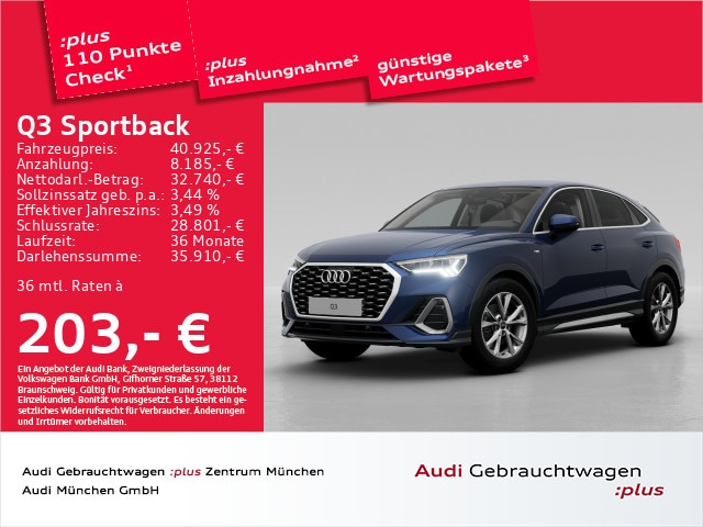 Audi Q3 35 TFSI S-Line S-Tronic Sportback