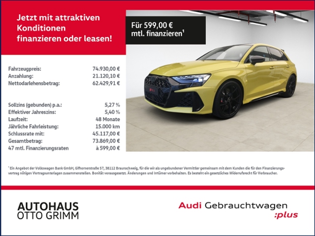 Audi RS3 Quattro S-Tronic Sportback