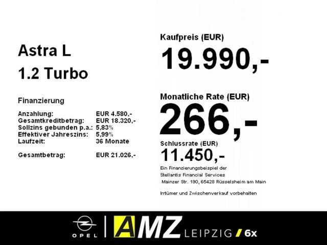 Opel Astra 1.2 Turbo Elegance Turbo