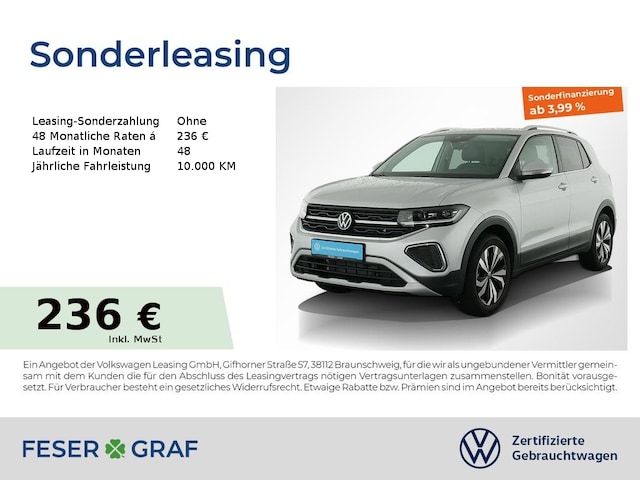 Volkswagen T-Cross 1.0 TSI DSG IQ.Drive Style