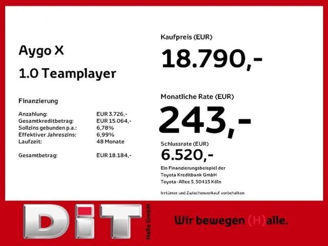 Toyota Aygo X 1.0 VVT-i Hatchback