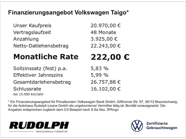 Volkswagen Taigo 1.0 TSI Move