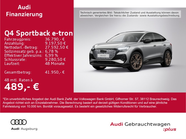 Audi Q4 e-tron 50 Quattro Sportback