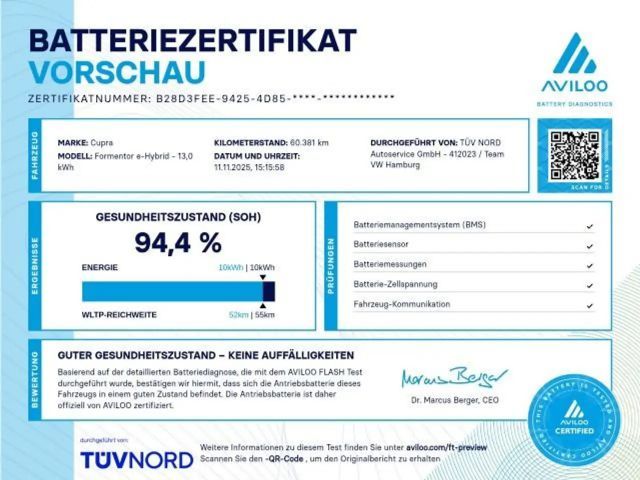 Cupra Formentor 1.4 DSG e-Hybrid