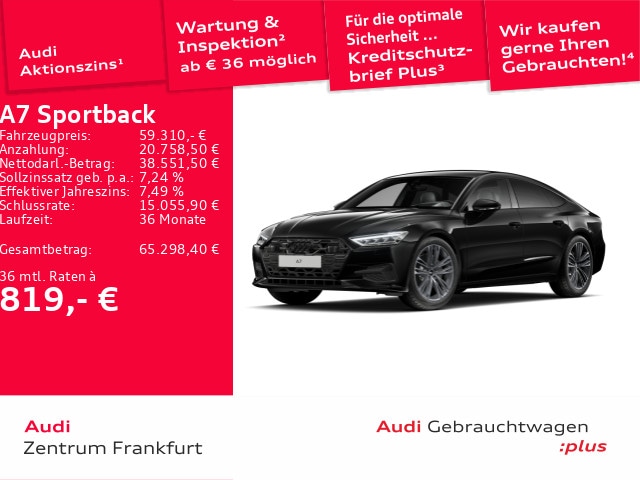 Audi A7 50 TDI Quattro Sportback